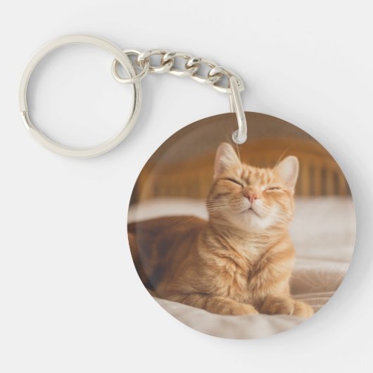 Getty Afbeeldingen | Slaperige kat Sleutelhanger (Voorkant)