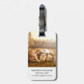 Getty Afbeeldingen | Sneeuwvarkens Bagagelabel (Achterkant verticaal)