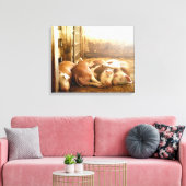 Getty Afbeeldingen | Sneeuwvarkens Canvas Afdruk (Insitu (Woonkamer))