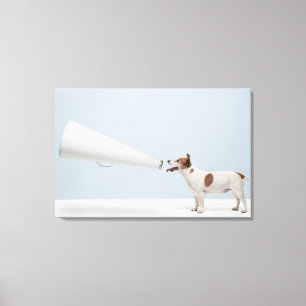 Getty Afbeeldingen   Spreekhond Canvas Afdruk