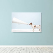 Getty Afbeeldingen | Spreekhond Canvas Afdruk (Insitu (Houten vloer))