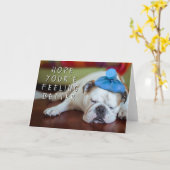 Getty Afbeeldingen | Zick Young Puppy Kaart (Gele Bloem)