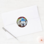 Getty Afbeeldingen | Zick Young Puppy Ronde Sticker (Envelop)