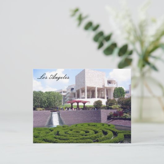 getty l.a. briefkaart (Staand voorkant)