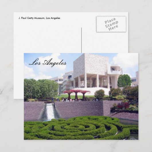 getty l.a. briefkaart (Voorkant / Achterkant)
