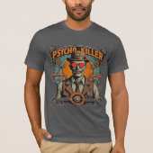 Getty Retro Comic Art Steampunk Psycho Killer T-shirt (Voorkant)