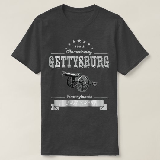 Gettysburg 155e Jubileum Memorial T-shirt (Design voorkant)