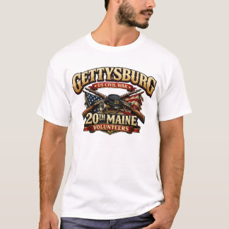 Gettysburg 20th Maine Vrijwilligers T-shirt