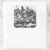 Gettysburg Address, Abraham Lincoln Vierkante Sticker (Tas)