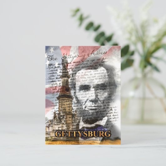 Gettysburg Address Briefkaart (Staand voorkant)