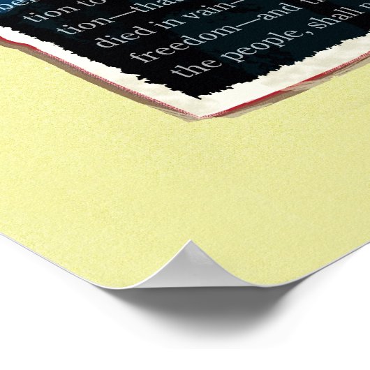 Gettysburg Adres 150th Jubileum Poster (Hoek)