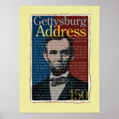 Gettysburg Adres 150th Jubileum Poster (Voorkant)