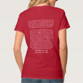 Gettysburg Adres Abraham Lincoln nov. 19, 1863 T-shirt (Achterkant)