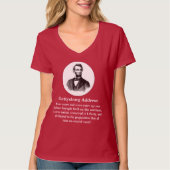 Gettysburg Adres Abraham Lincoln nov. 19, 1863 T-shirt (Voorkant)