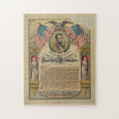 Gettysburg Adres Abraham Lincoln Puzzle Legpuzzel (Verticaal)