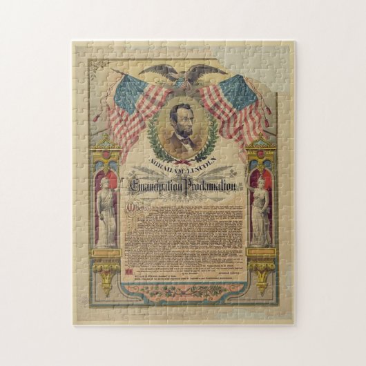 Gettysburg Adres Abraham Lincoln Puzzle Legpuzzel (Verticaal)