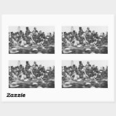 Gettysburg Adres, Abraham Lincoln Rechthoekige Sticker (Vel)