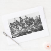 Gettysburg Adres, Abraham Lincoln Rechthoekige Sticker (Envelop)