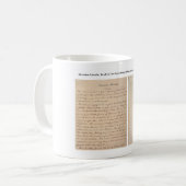 Gettysburg Adres Nicolay Copy (1863) Koffiemok (Voorkant links)