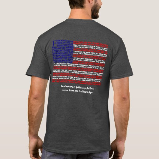 Gettysburg Adres T-shirts (Achterkant)