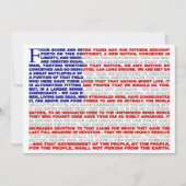 Gettysburg Adres Uitnodiging (Voorkant)