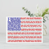 Gettysburg Adres Uitnodiging (Staand voorkant)