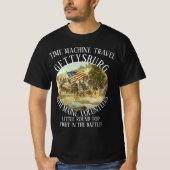 GETTYSBURG AMERIKAANSE BURGEROORLOG 20E MAINE VRIJ T-SHIRT (Voorkant)