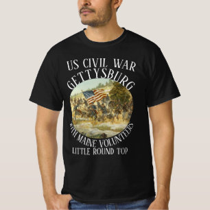 GETTYSBURG - AMERIKAANSE BURGEROORLOG 20TH MAINE V T-SHIRT
