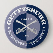 Gettysburg (B&G) Ronde Button 4,0 Cm (Voorkant)