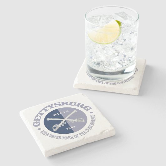 Gettysburg (B&G) Stenen Onderzetter (Zijkant)