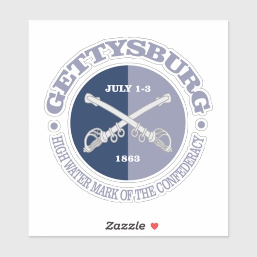Gettysburg (B&G) Sticker (Vel)