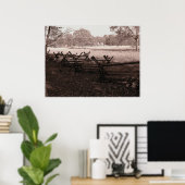 Gettysburg - Batlefield Poster #1 (Thuiskantoor)