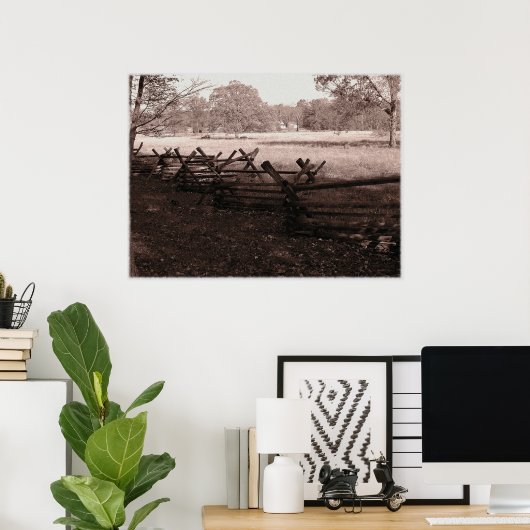 Gettysburg - Batlefield Poster #1 (Thuiskantoor)