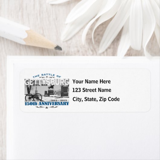 Gettysburg Battle 150 Jubileum Etiket (Insitu)