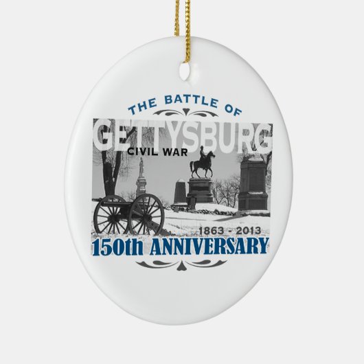 Gettysburg Battle 150 Jubileum Keramisch Ornament (Rechts)