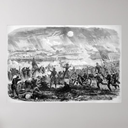 Gettysburg Battle Scene Poster (Voorkant)
