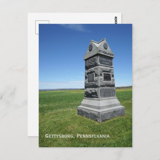Gettysburg Battlefield Briefkaart (Voorkant / Achterkant)