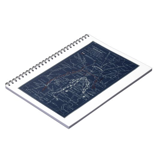 Gettysburg Battlefield Civil War Map (1863) Notitieboek (Linkerzijde)