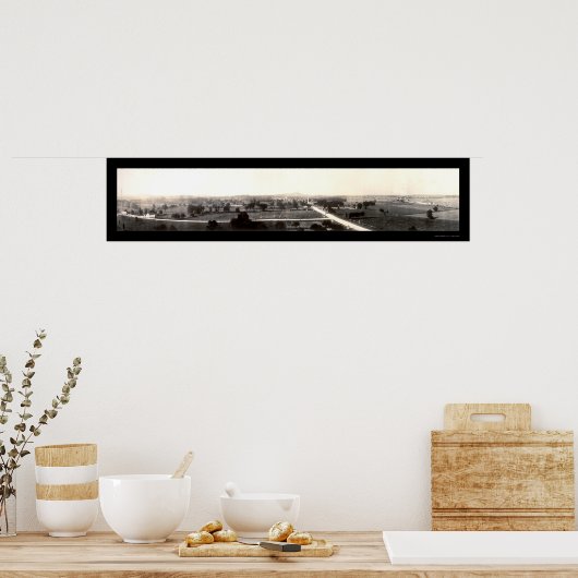 Gettysburg Battlefield Foto 1918 Poster (Keuken)