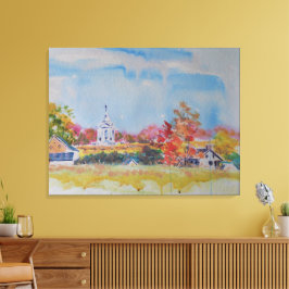 Gettysburg Battlefield Landschap / Larry Lerew Canvas Afdruk