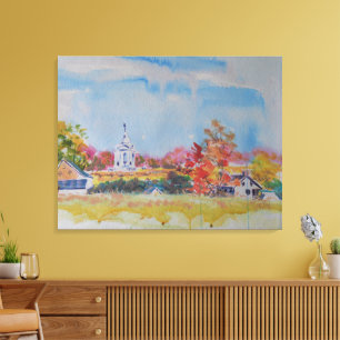 Gettysburg Battlefield Landschap / Larry Lerew Canvas Afdruk