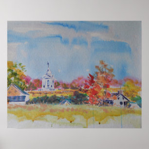 Gettysburg Battlefield Landschap / Larry Lerew Poster