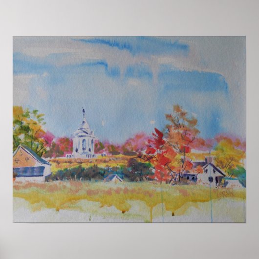 Gettysburg Battlefield Landschap / Larry Lerew Poster (Voorkant)