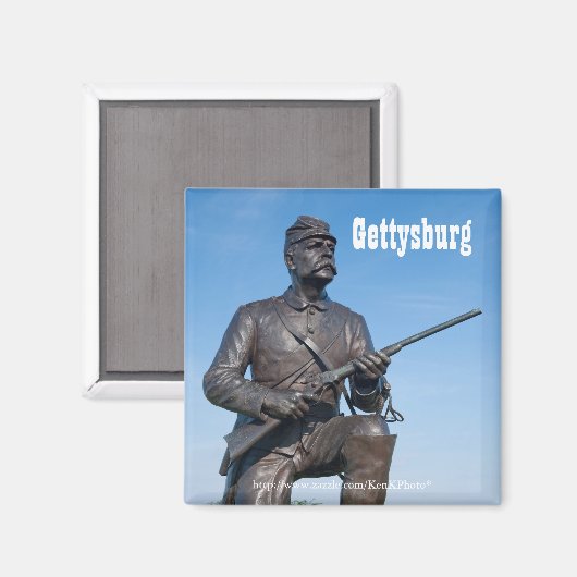 Gettysburg beeld II magneet (Voorkant / Achterkant)