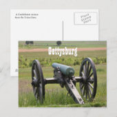 Gettysburg Cannon Briefkaart (Voorkant / Achterkant)