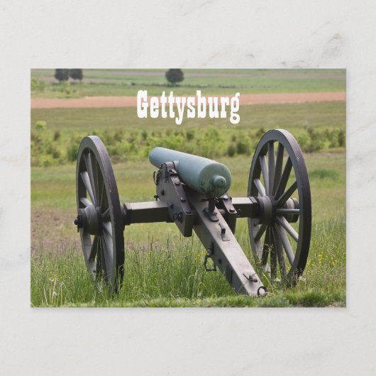 Gettysburg Cannon Briefkaart (Voorkant)
