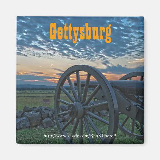 Gettysburg Cannon II Magnet (Voorkant)