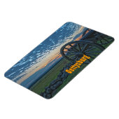 Gettysburg Cannon II Premium magneet (Linkerzijde)