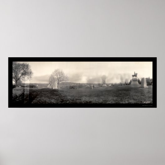 Gettysburg Cemetary Foto 1909 Poster (Voorkant)