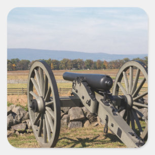 Gettysburg: Een uitzicht van Picketts aanval Vierkante Sticker